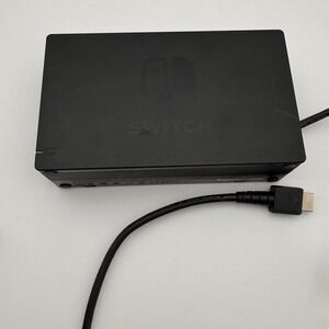 Nintendo Switch Docking Station HAC-007 Black with HDMI Cable Replacement Dock